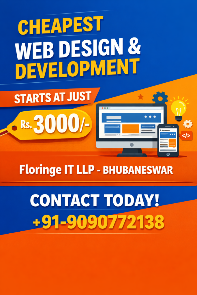 Affordable Web Design in Bhubaneswar – Professional Sites Starting at ₹3000