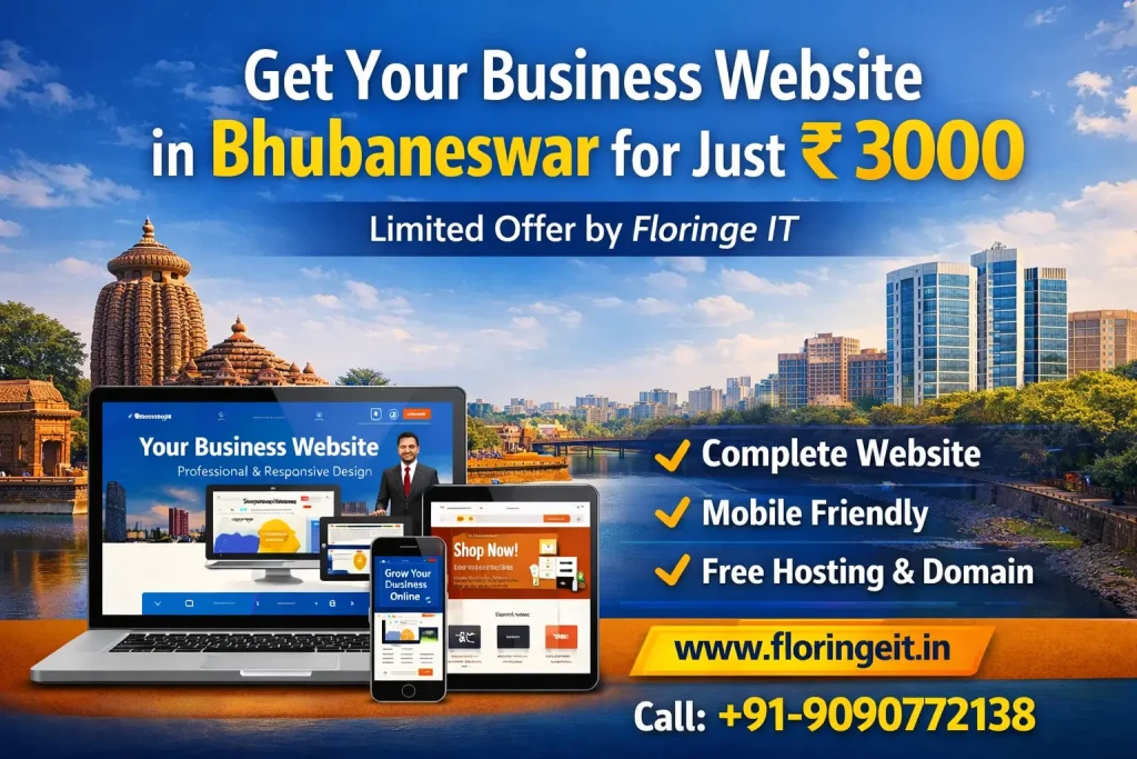 Get Your Professional Business Website in Bhubaneswar for ₹3000 – Limited Time Offer